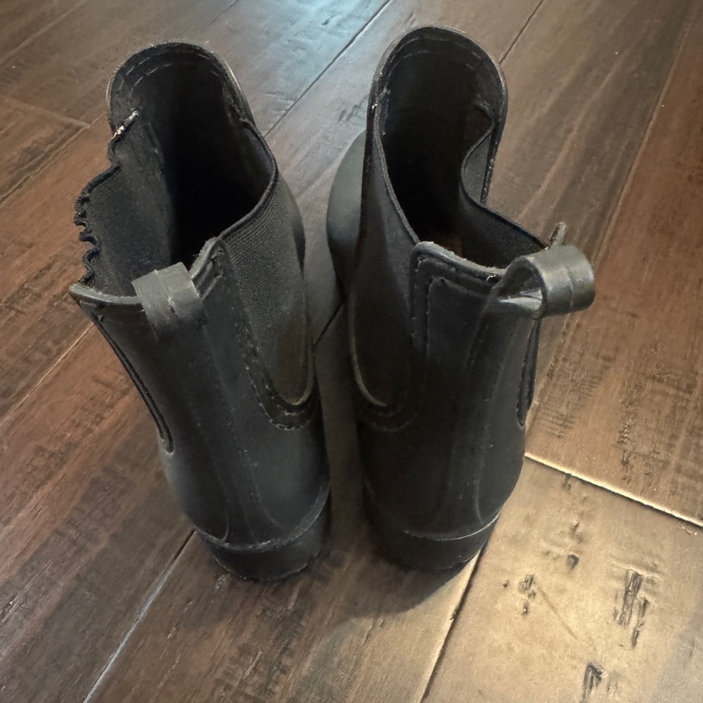 Anthropologie Jeffrey Campbell Chelsea black ankle winter rain boots size 11 - Picture 6 of 8